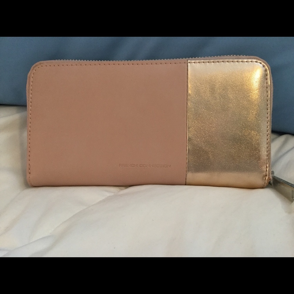 French Connection Zip Around Clutch